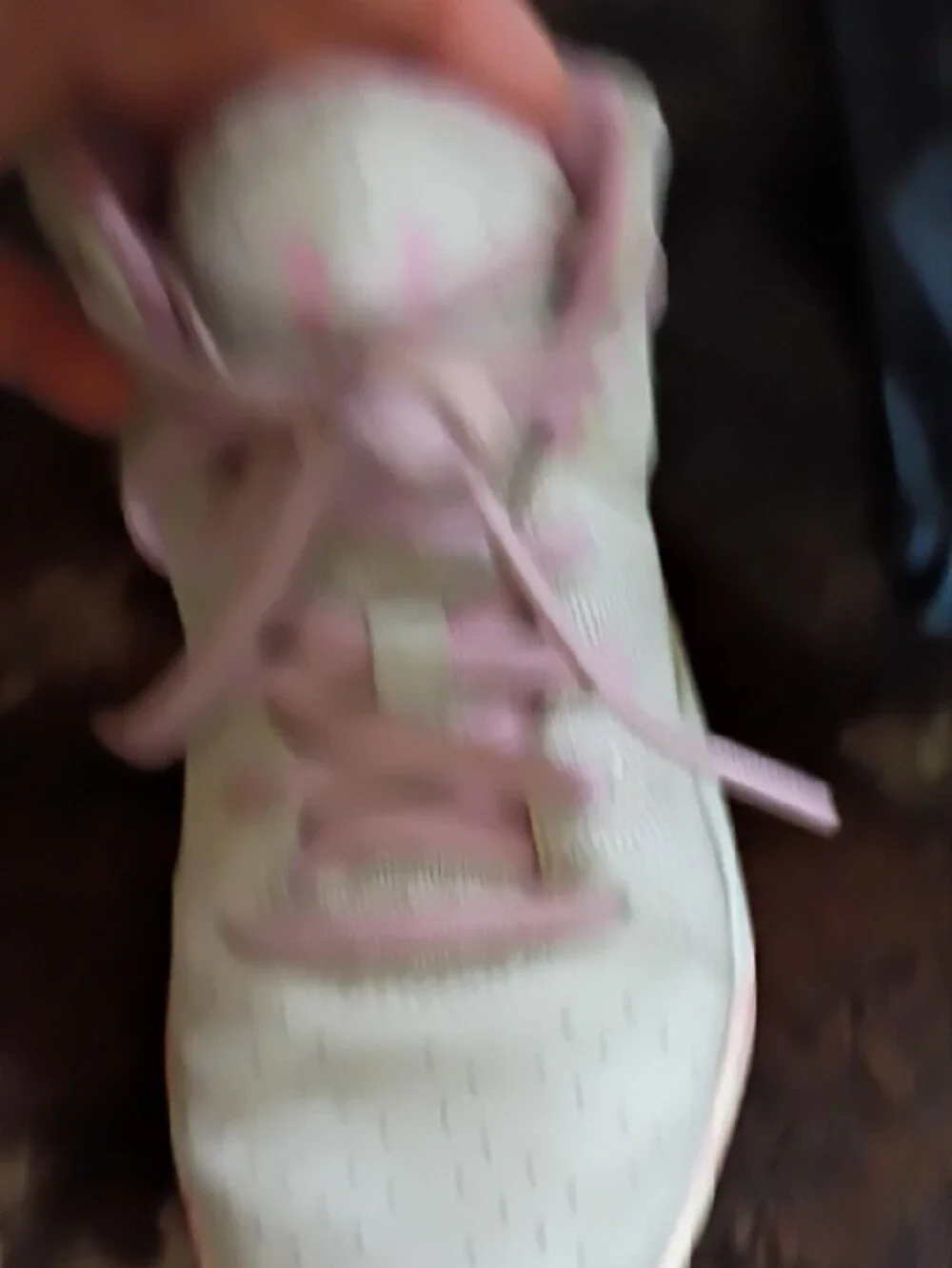Under Armour Girls White and Pink Sneakers